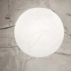 Carta sp1 d60 lampadario moderno sfera bianca effetto carta ideal lux