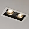 Cestello faretto bianco da incasso 2 luci orientabili
