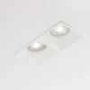 Cestello faretto da incasso bianco 2 luci per controsoffitti