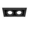Cestello faretto da incasso soffitto nero maytoni metal modern