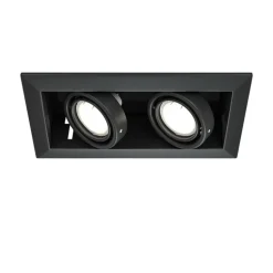 Cestello faretto da incasso soffitto nero maytoni metal modern