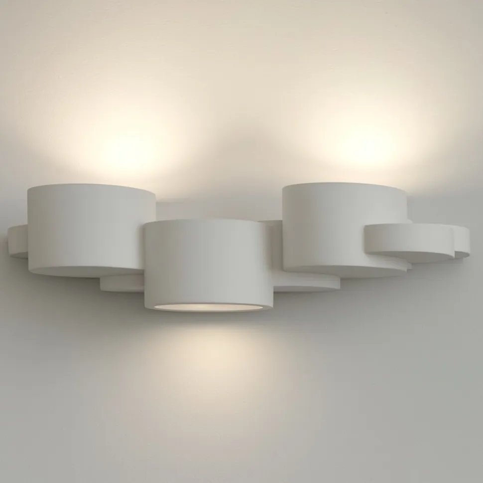 Chio sforzin applique di gesso design moderna bianca