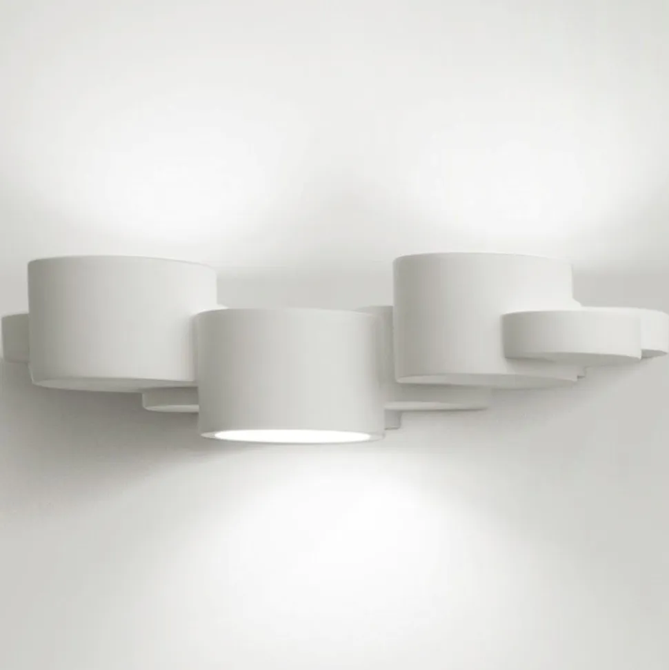 Chio sforzin applique di gesso design moderna bianca