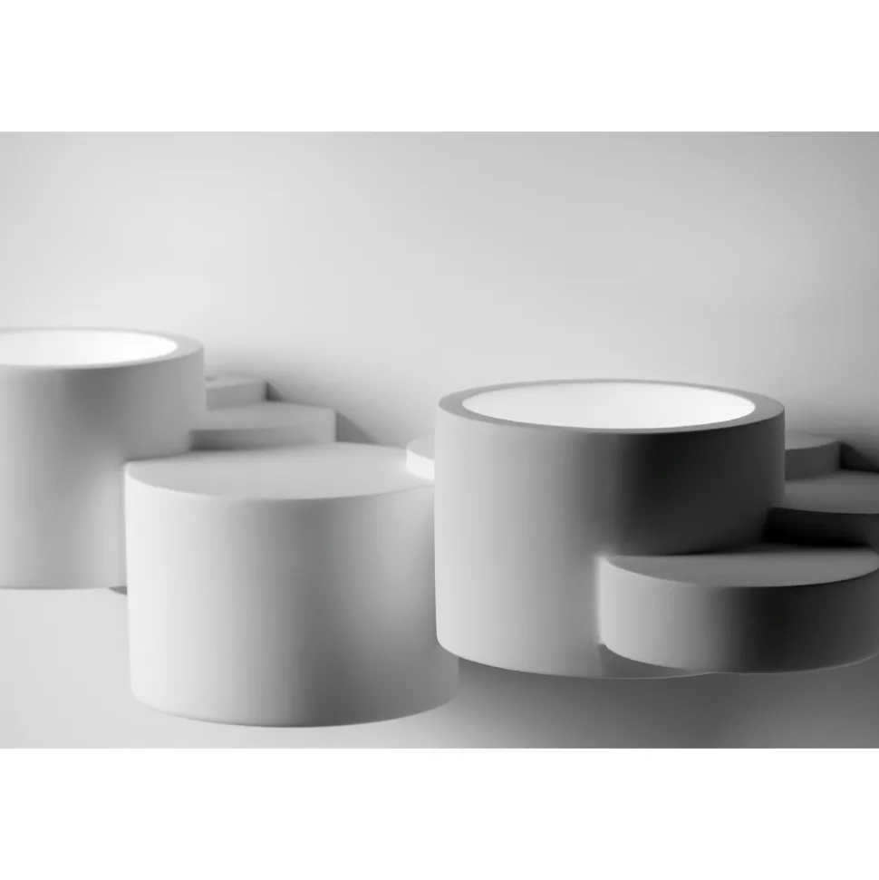 Chio sforzin applique di gesso design moderna bianca