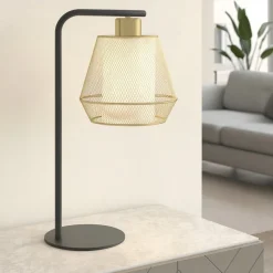 Ciudadela eglo lampada da tavolo con doppio paralume