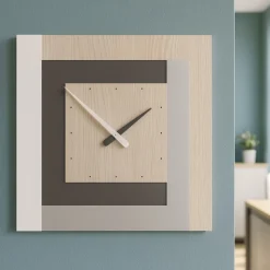 Clock63 orologio a parete moderno rovere breeze
