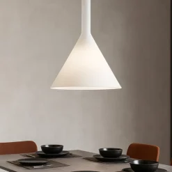 Cocktail sp1 big lampadari da cucina 35cm vetro cono bianco ideal lux