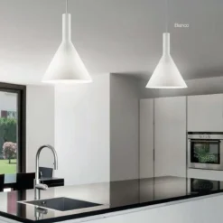 Cocktail sp1 big lampadari da cucina 35cm vetro cono bianco ideal lux