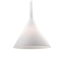 Cocktail sp1 big lampadari da cucina 35cm vetro cono bianco ideal lux
