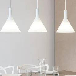 Cocktail sp3 ideal lux lampadario cucina tre luci vetri bianchi