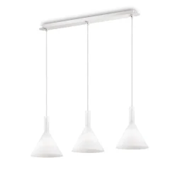 Cocktail sp3 ideal lux lampadario cucina tre luci vetri bianchi