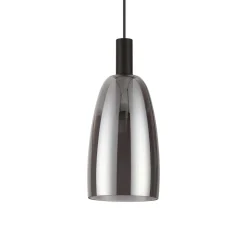 Coco-2 sp ideal lux lampada a sospensione per cucina vetro fume' led 3000k