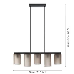 Colomera eglo lampadario da cucina con portalampada in vetro opaco