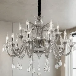 Colossal sp15 lampadario di cristallo grande 15 luci ideal lux