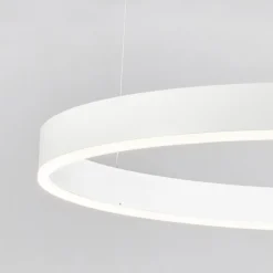 Composizione 3 lampade ad anelli bianco led 2700k a 6000k dimmerabile