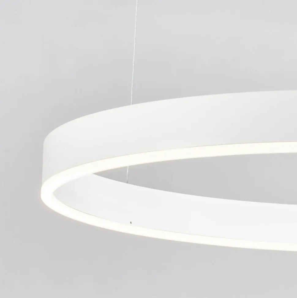 Composizione 3 lampade ad anelli bianco led 2700k a 6000k dimmerabile