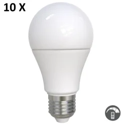 Confezione da 10 lampadine e27 led 8,5w 3000k dimmerabile