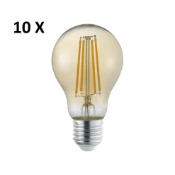 Confezione da 10 lampadine led e27 7w 2700k 700 lumen dimmerabile