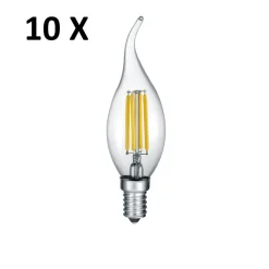 Confezione da 10 lampadine led e14 4w 2700k 470 lumen