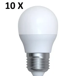 Confezione da 10 lampadine led e27 4,9w 3000k 470 lumen