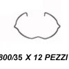 Confezione 12 ghiere metallo blocca lampadina gu10 35mm isyluce per faretto