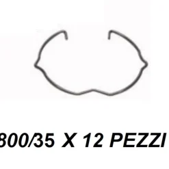 Confezione 12 ghiere metallo blocca lampadina gu10 35mm isyluce per faretto