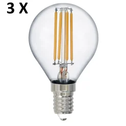 Confezione 3 lampadine e14 led 2w 2700k 250 lumen
