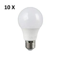 Confezione 10 lampadine led e27 4,9w 3000k 470 lumen