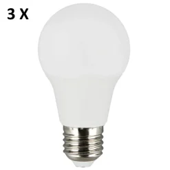 Confezione 3 lampadine led e27 8,5w 3000k 790 lumen