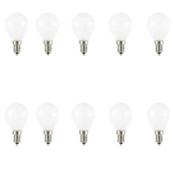 Confezione n10 lampadine e14 led 4w 4000k 470lm mini sfera vetro bianco ideal lux