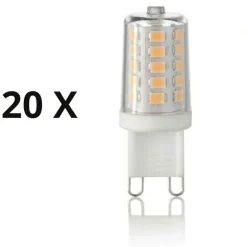 Confezione n20 lampadine g9 4w 4000k 530lm ideal lux