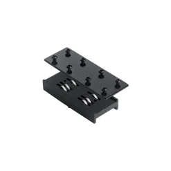Connettore elettrico per profili binario monofase 48v nero arca
