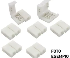 Connettori di giunzione per strip led monocolore da 10mm pacco da 10pz gea gstc05