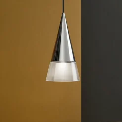 Cono sp1 ideal lux lampada a sospensione per bancone isola cucina cromo