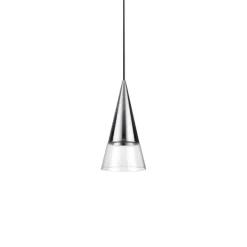 Cono sp1 ideal lux lampada a sospensione per bancone isola cucina cromo