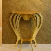 Consolle ballerina piccola foglia oro classica