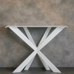 Consolle moderna metallo bianco da ingresso