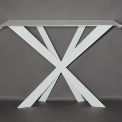 Consolle moderna metallo bianco da ingresso