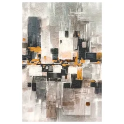 Coppia di quadri astratti 50x70 moderni decorati telaio francese