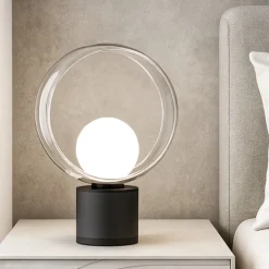 Cosmit nera h26 abat-jour vivida international design moderna metallo vetro