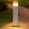 Cosmo pt1 lampione da esterno ip55 bianco squadrato ideal lux