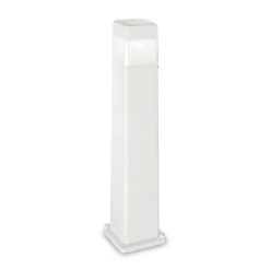 Cosmo pt1 lampione da esterno ip55 bianco squadrato ideal lux