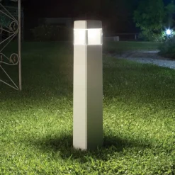 Cosmo pt1 lampione da esterno ip55 bianco squadrato ideal lux