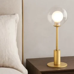 Cosmo miloox abat-jour da comodino moderna per camera da letto oro