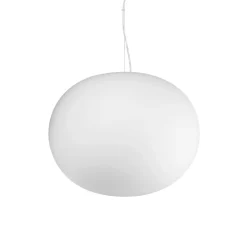 Cotton sp1 d40 ideal lux lampadario da cucina ovale bianco