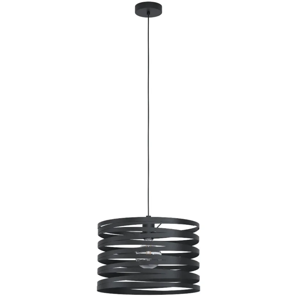 Cremella eglo lampadario da cucina nero design moderno