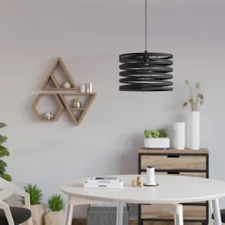 Cremella eglo lampadario da cucina nero design moderno