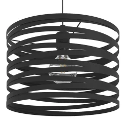 Cremella eglo lampadario da cucina nero design moderno