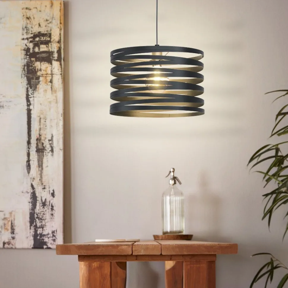 Cremella eglo lampadario da cucina nero design moderno