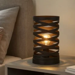 Cremella lampada da comodino eglo abat-jour moderna